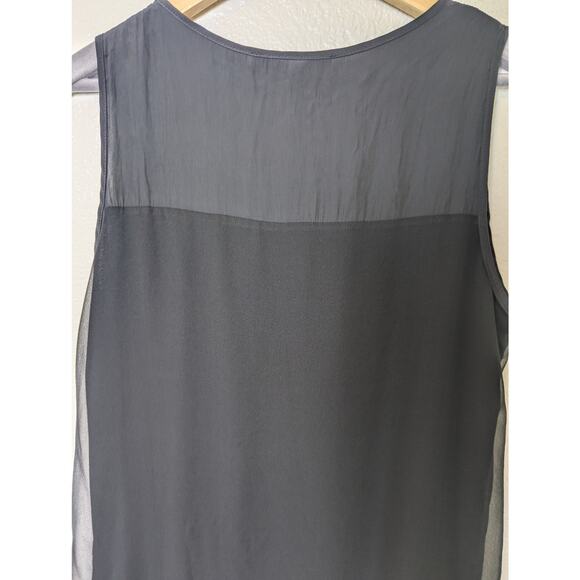 Lola & Sophie Silk Chiffon Black Asymmetrical Top Women Size M Whimsigoth Witchy - Picture 7 of 10